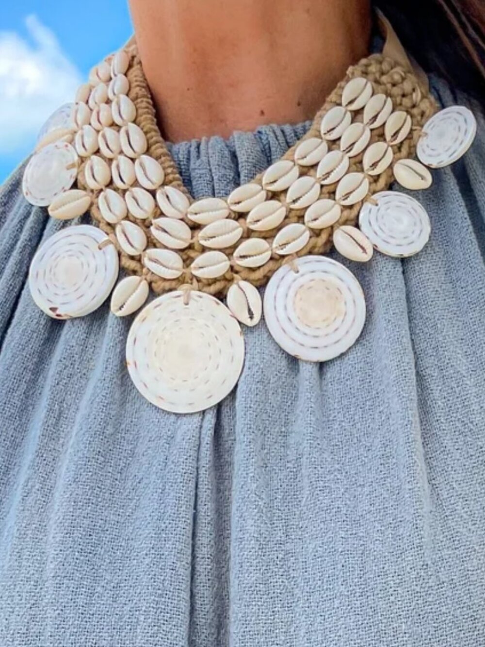 Twine & Twig Cowrie Collar Necklace Edition 4